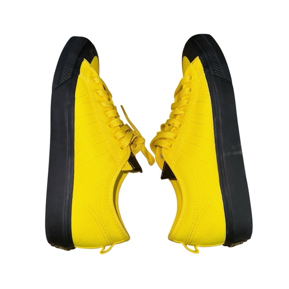 Adidas Originals Nizza MENS‎ 7.5 NWOB Yellow Core Black Canvas Sneakers HQ9866 - Picture 8 of 12